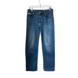 Calvin Klein Dark Wash Signature 90s Straight Jeans - W27